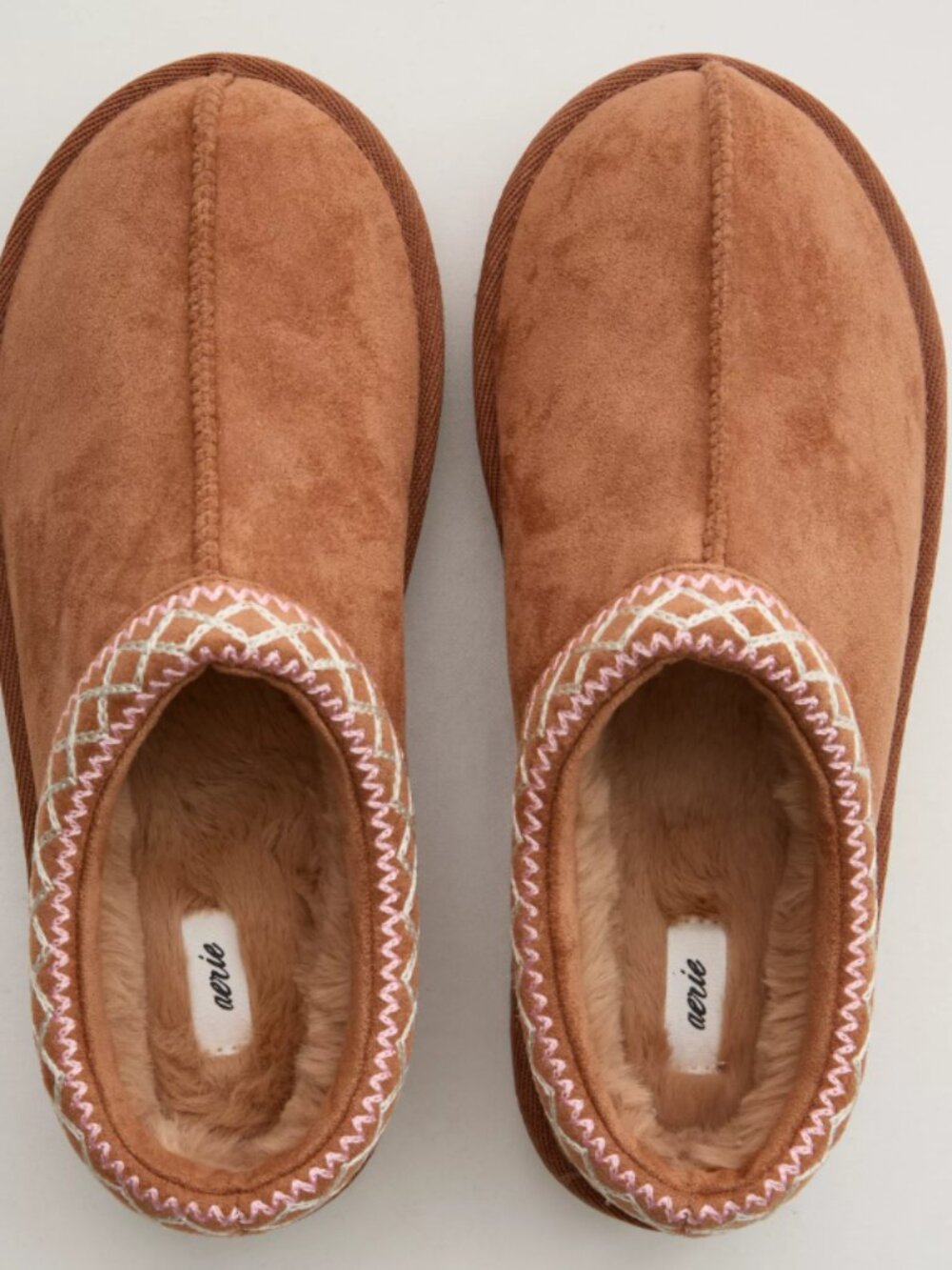 American Eagle fur lined clog scuff slippers size 8 New